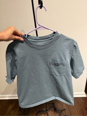 Abercrombie & Fitch Slate Blue Pocket Tee